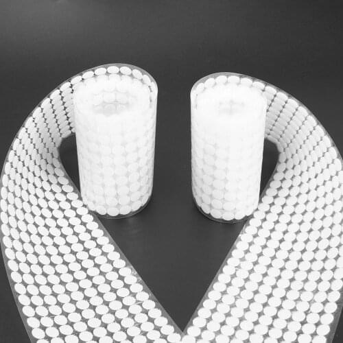 500 Pairs Dots Sticker Hook Loop Double-Sided Self-Adhesive Nylon Tape Snap Adhesive Fastener Tape Home Use Sewing Accessories