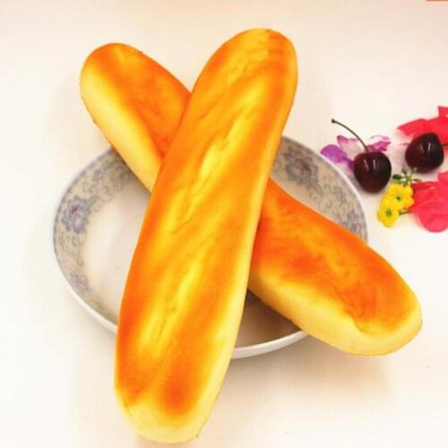 French Baguettes Kawaii Squishy Rising Jumbo Phone Straps Cute Squeeze Stress Kids Gift Pillow Loaf Cake Bread Toy