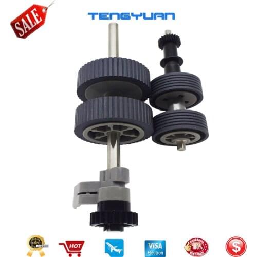PA03540-0001 PA03540-0002 Brake & Pick Roller + axle for Fujitsu Fi-6130 Fi-6130Z Fi-6230 Fi-6140 Fi-6240 Fi-6125 Fi-6225 IX500