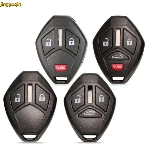 Jingyuqin Remote Car Key Shell For Mitsubishi Lancer Outlander Endeavor Galant 2/3/4 Buttons Key Fob Without Blades