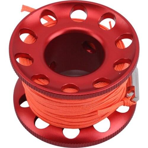 Aluminum Alloy Spool Finger Reel With Stainless Steel Bolt Snap Hook Safety Equipment Accessory Pool Tool