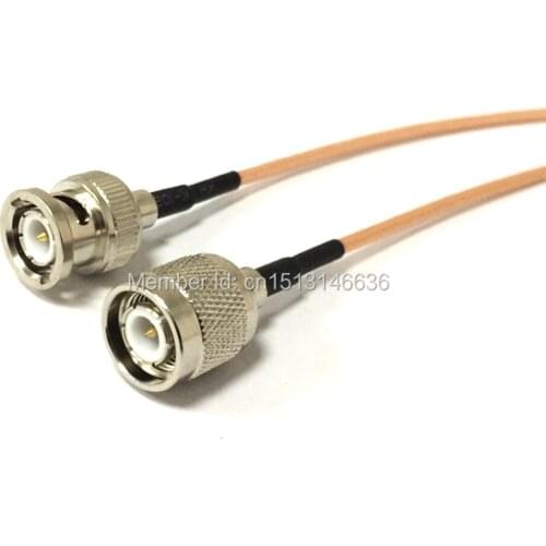 New Modem Coaxial Cable TNC Male Plug Switch BNC Male Plug Connector RG316 Cable Pigtail 15CM 6" Adapter