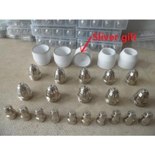 P80 Panasonic Air plasma nozzle tip and electrode and cap air Plasma cutter CNC Consumables Accessories Tip Electrode Cap 25pcs