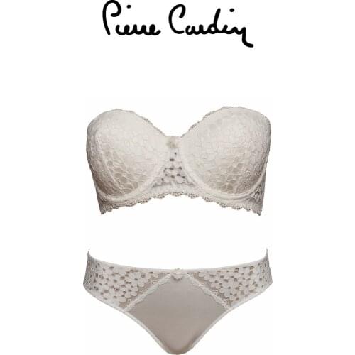 WONDERFUL Pierre Cardin 4581 Pansy Underwire Strapless Support Bra Set FREE SHİPPİNG