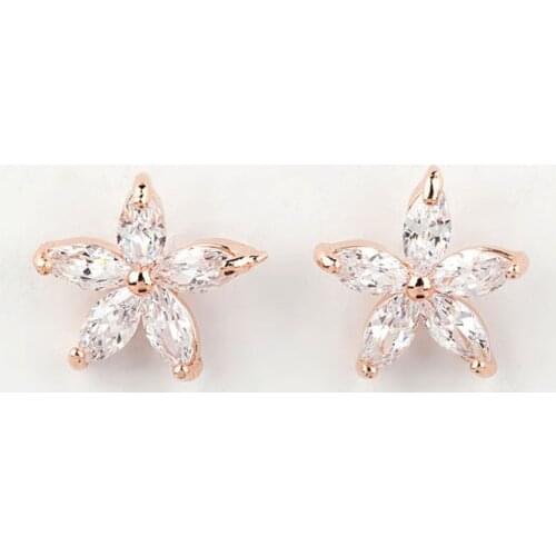 SLBRIDAL Fashion Jewelry Bijoux Anti-allergic Simulated Pearls Hook Earrings Charm Stud Earrings Women Rose Gold Daily Earrings