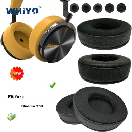 Replacement Ear Pads for Bluedio T-5S T5S T 5S 5 S Headset Parts Leather Cushion Velvet Earmuff Headset Sleeve Cover