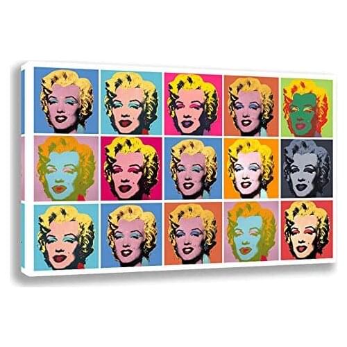 American Famous Sexy Goddess Monroe Graffiti Poster Wall Art Canvas Painting Modern Interior Home Decoration Printing Pictures