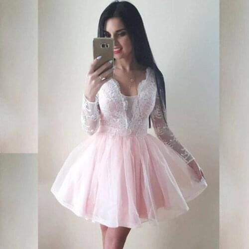 Homecoming Dresses 2020 A-line Sleeveless Tulle Elegant Formal Short Party Gowns Ever Pretty New Vestidos