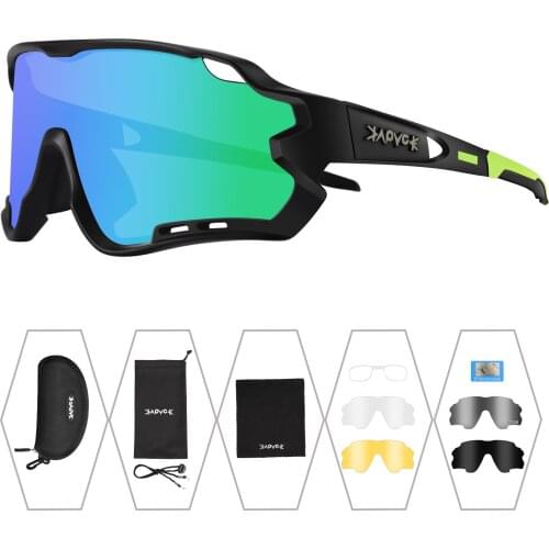 5 Lens Polarized Cycling Glasses 2021 Men Women Road Bicycle Sunglasses Bike MTB Goggle Sport Outdoor Riding Eyewear Anti-Glare