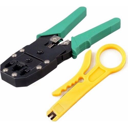 Network Cable Clamp Pliers LAN Cable Tester Stripping Crimping Pliers Professional Network Cable Tester RJ45 RJ11 RJ12 CAT5 UTP