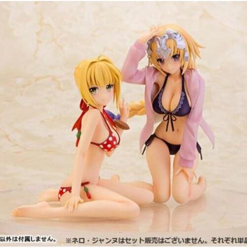 Fate Extra Fate Grand Order Figure Joan of Arc Nero Claudius Caesar Augustus Germanicus Swimsuit Ver. Sexy PVC Figure Model Toy