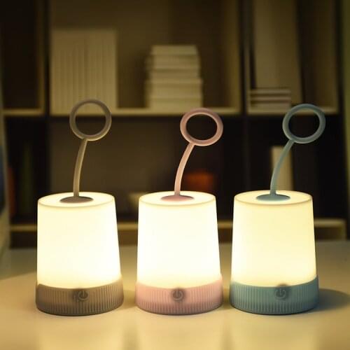 LED Night Light Silicone Touch Sensor Colors Light Adjustable Table Lamp Light for Room Kid Baby Bedroom Home Light Decoration