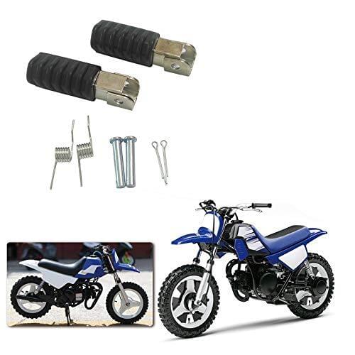 Universal Motorcycle Left & Right Footrest Foot Rest Pedal Pegs for Yamaha PW50 PW80 Dirt Pit Bike Motorbike ATV Quad D30