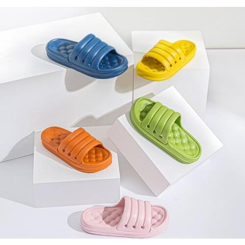 Home Thick-soled Slippers Four Seasons Non-slip Couple Sandals Men and Women Indoor And Summer Outdoor Bath Slippers