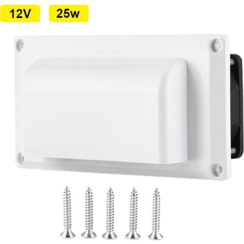 2020 1set DC12V 25W Caravan RV Trailer Side Air Vent Ventilation Motorhome Exhaust Fan for Camper Trailer Boat Marine Yacht