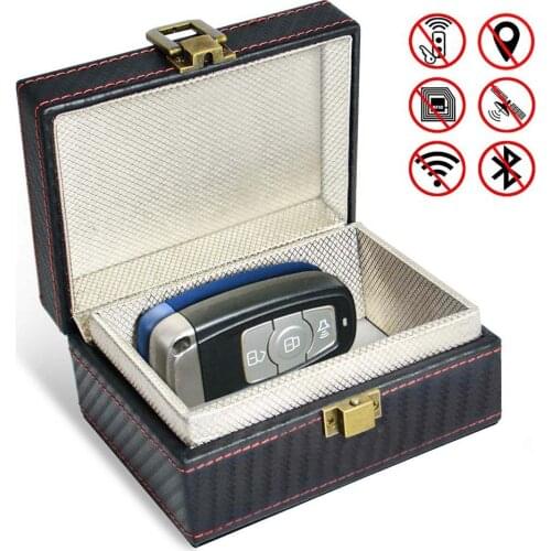 Anti Theft Faraday Box RFID Faraday Key Fob Protector Radiation-proof Mobile Phone Box Car Keyless Signal Blocker Security New