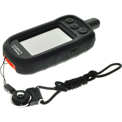 Protect Case + Black Detachable Ring Neck Strap Lanyard for Handheld GPS Garmin Alpha 100 Alpha100 Accessories