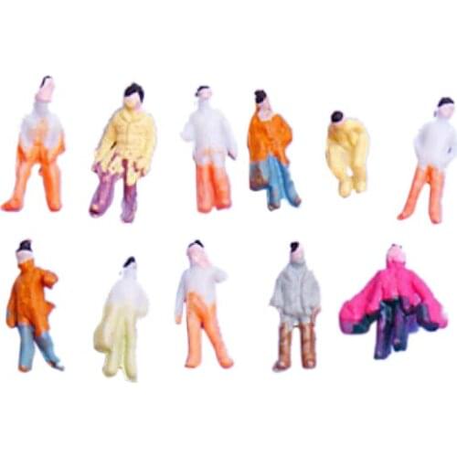 100pcs Passenger Painted Character Model For Train Model 1: 200 ~ 1: 220
