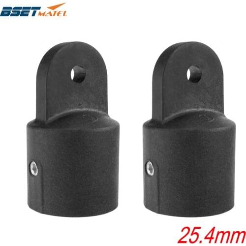 2PCS Nylon Pipe Eye End Cap 25mm Bimini Top Fitting Hardware Marine Boat Yacht External Eye End Canopy Tube End