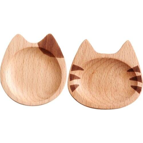 2pcs Sauce Dish Cat Design Japanese Style Lightweight Dipping Plates Sauce Dish Condiment Container for Home Hotel Restaurant