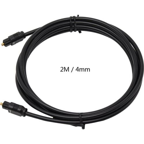 2m4mm Digital Optical Audio Cable Toslink 1m SPDIF Coaxial Cable for Amplifiers Blu-ray Player Xbox 360 Soundbar Fiber Cable