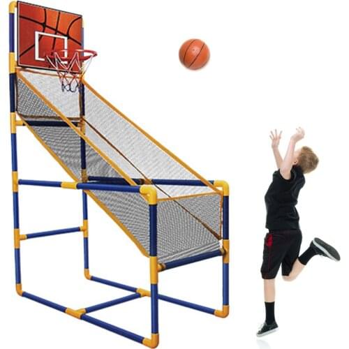 Basketball Stands Height Adjustable Kids Basketball Goal Hoop Toy Set Basketball For Boys Training Practice Accessories