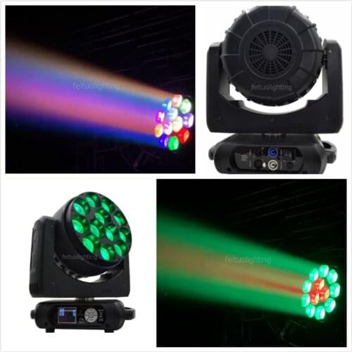 H- best selling dot control zoom 12x40w rgbw 4 in 1 beam led moving head light dmx dyeing strobe for wedding christmas