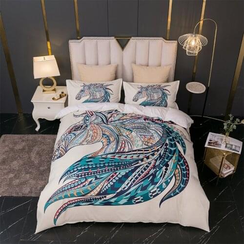Fanaijia boho Bedding Sets full mandala Duvet Cover and Pillowcase Bohemian Bed Set Twin queen king bed size
