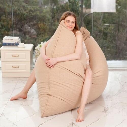Modern solid color enjoy comfortably and enjoyably big bean bag chair sofa