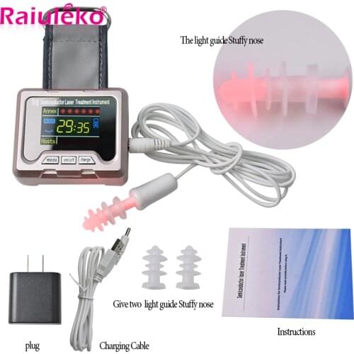 Laser Therapy Watch Rhinitis Physiotherapy Apparatus Treat Hypertension,Diabetes,Cholesterol Lower Blood Pressure/Blood Sugar