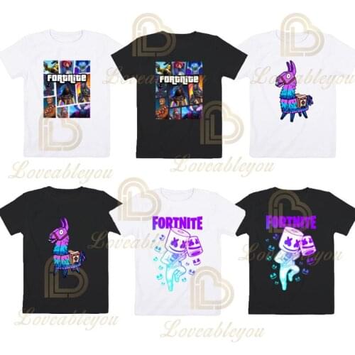 Summer Boys Kid Children FORTNITE Hero Victory Battle Royale Print Summer Tops Tee T-shirt Baby Casual Casual Wear Clothes