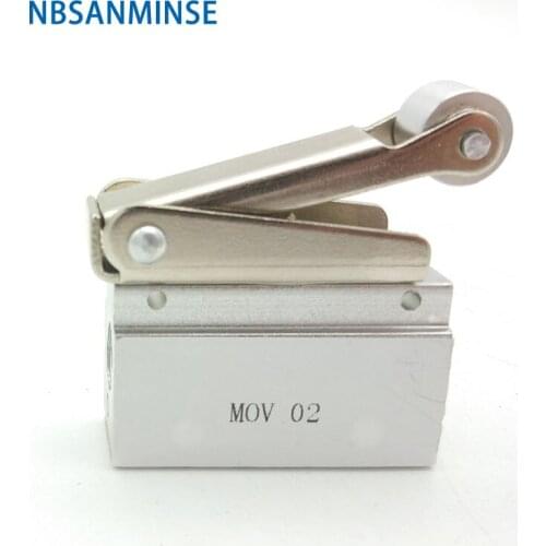 MOV 1/8 G Thread Mechanical Valve Pneumatic Control Air Valve Roller push selection for Package machine Automation NBSANMINSE