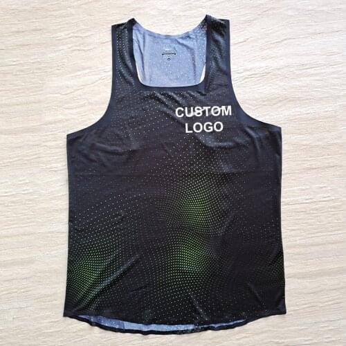 Man Triangle Marathon Fast Running Sport Vest Diamond League Running Vest Professional Athlete Track Field Singlet Customizable
