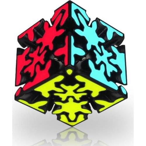 2021 NEW QiYi Crazy Gear Speed Cube MoFangGe Corner Mastermorphix Cube Triangle Cubo Magico Puzzle Toy For Children Kid Gift Toy