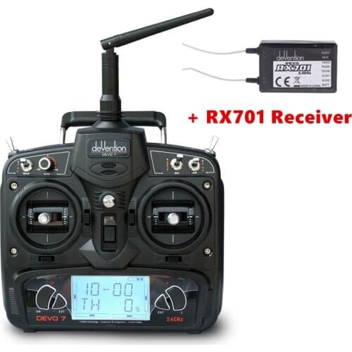 Walkera DEVO 7 7CH Transmitter 2.4G Remote Controller With RX701 Receiver