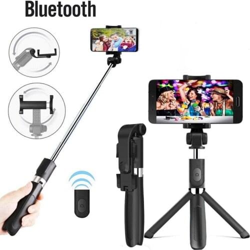 Bluetooth Selfie Stick With Remote Control Tripod Handphone Live Photo Holder Tripod Camera Stretchable Self-Timer Artifact Rod