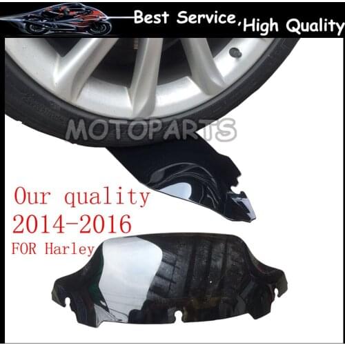 Dark Smoke 7" Wave Windscreen Windshield for Harley Davidson Motorcycle Touring For 2014-2016 FLHTCU FLHX FLHTK FLHXS