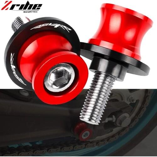 For Aprilia RSV4RR RSV4R RSV4 RR 2009-2019 2018 2017 2016 Motorcycle CNC Stand Screws Swingarm Slider Spools 6/8MM RSV 4RR Logo