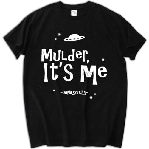 Mulder its me funny 90s tv show alien ufo space craft files humor party college retro vintage Mens T-shirt