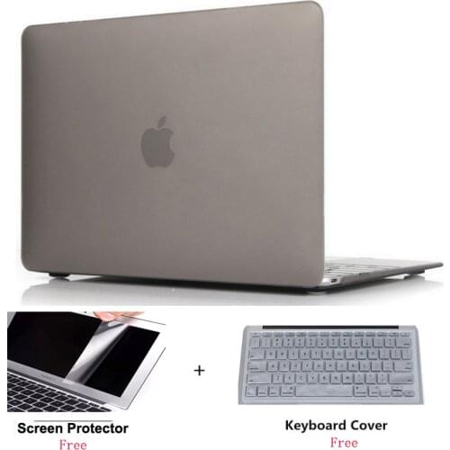 Frosted Surface Matte Laptop Hard Cover Case Protector For Apple Macbook Air Pro With Retina Touch Bar 11 12 13 15 15.4 inch