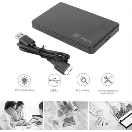 2.5 Inch HDD SSD Case Sata to USB 3.0 Hard Drive Box Enclosure Adapter 5GB/sec MAX