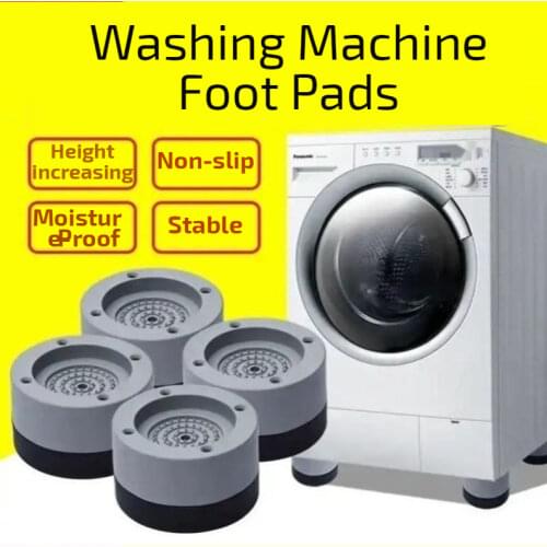 4Pcs Washing Machine Anti Vibration Foot Pads Non-Slip Mat Universal Fixed Raise Height Foot Pads Noise Cancelling Support Pad