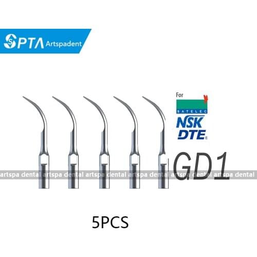 5pcs GD1 dental scaler tips teeth whitening dental equipment ultrasonic dental scaler tip GD1 for SATELEC NSK GNATUS DTE