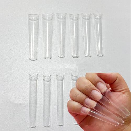 504pcs/bag 3Xl Coffin False Nail Tips No C Curve Tips Half Cover Extra Long Press On Nails Salon Designed for