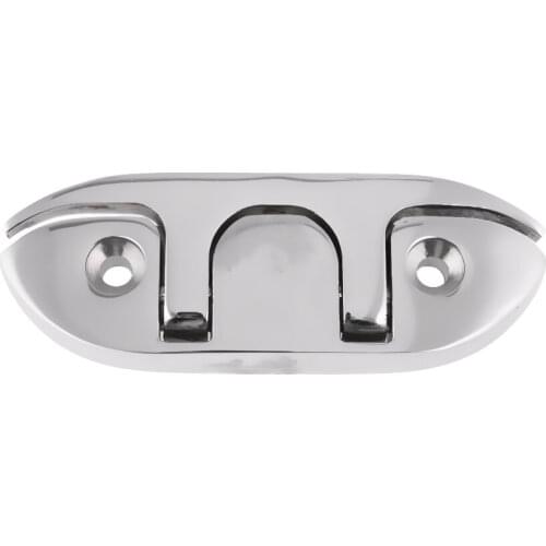 6 Pieces Marine Boat Flip Up Folding Cleat Deck, Stainless Steel Marine Hardware