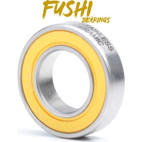 6902-2RS Stainless Bearing 15*28*7 mm ( 1 PC ) ABEC-3 6902 RS Bicycle Hub Front Rear Hubs Wheel 15 28 7 Ceramic Balls Bearings