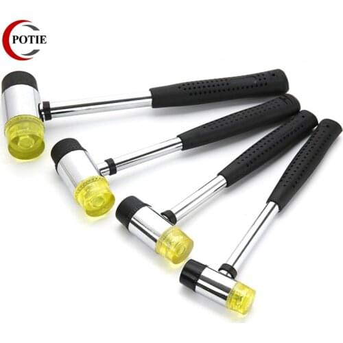 Free Shipping High Quality Multifunctional 25mm 30mm Double Face Tap Hammer Nylon Head Rubber Mallet