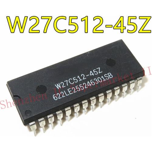 1pcs/lot W27C512-45 W27C512-45Z 27C512 DIP-28 In Stock