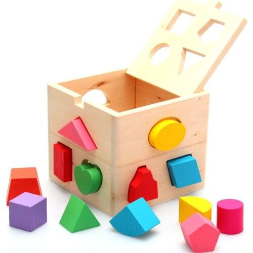 Shape Sorter Toy Blocks Geometry Learning Matching Sorting Gifts Toys for Toddlers Baby Kids