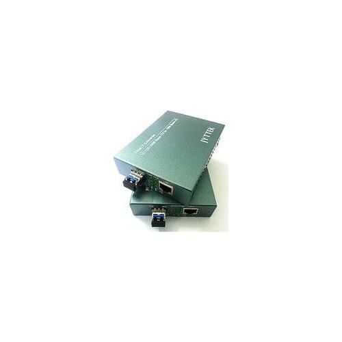 SFP Media Converter 1000M Singlemode Dual Fiber 20KM LC 1310nm External Power Supply Gigabit Transceiver